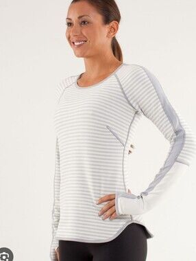 lululemon Runder Under Micropolar Reversible Long Sleeve Top